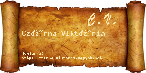 Czérna Viktória névjegykártya